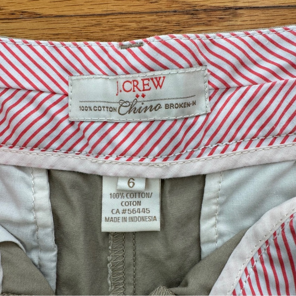 J.‎ Crew Women’s khaki Chino Shorts Classic Style - Picture 9 of 9